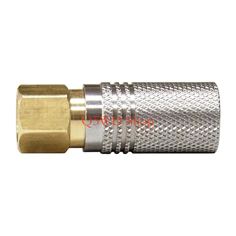 Q5WD Air Inflation Coupler Aluminum Pneumatic Quick Connector 8mm Inner Outer Thread