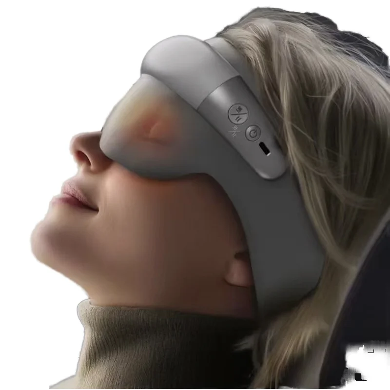 New Intelligent Eye Massager, Hot Compress Rechargeable Home Eye Care Device for Eye Fatigue Relief