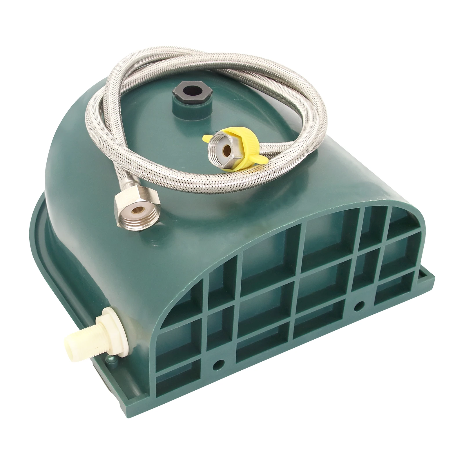 304 الفولاذ المقاوم للصدأ مع ثقب الصرف شارب التلقائي تعويم الزراعة حوض الحصان البقرة وعاء الماء لوازم الأغنام الكلب الماعز الماشية