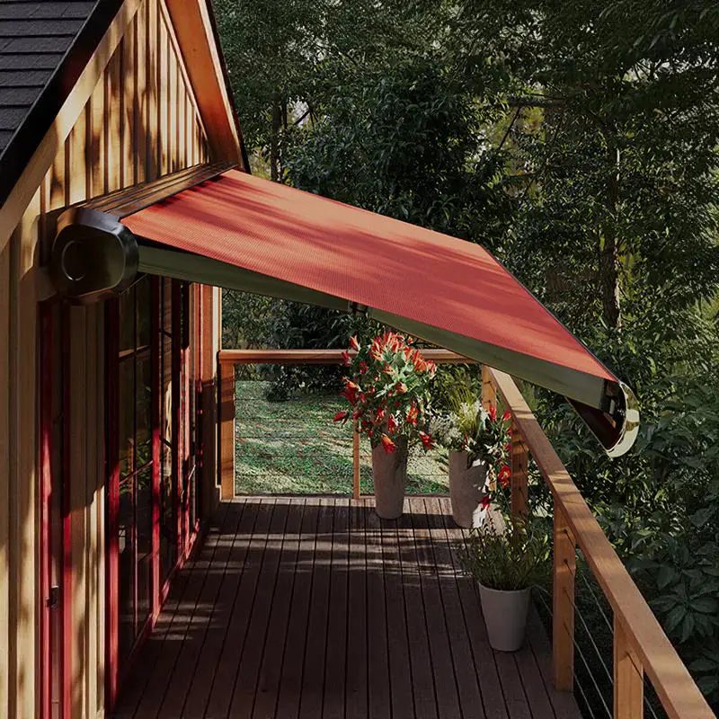 Environmentally Friendly Household Balcony Sunshade Wall Mounted Electric Full Cassette Awning Wear Resistant Outdoor Canopy