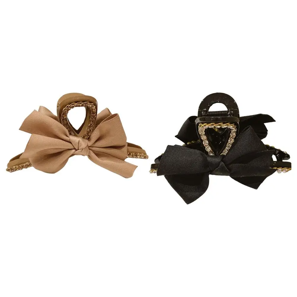 

2 Pcs Bowknot Clips Creative ABS Material Colored Accessories Little Barrette Hair Tying Tool Keeping Back When Bathing Washing