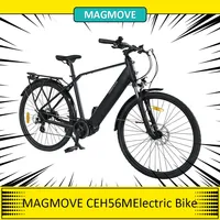 MAGMOVE CEH56M 28 Inch City Electric Bike Bafang Mid-Drive 250W Motor 25Km/h Speed 36V 13Ah Detachable Battery Outdoor Ebike