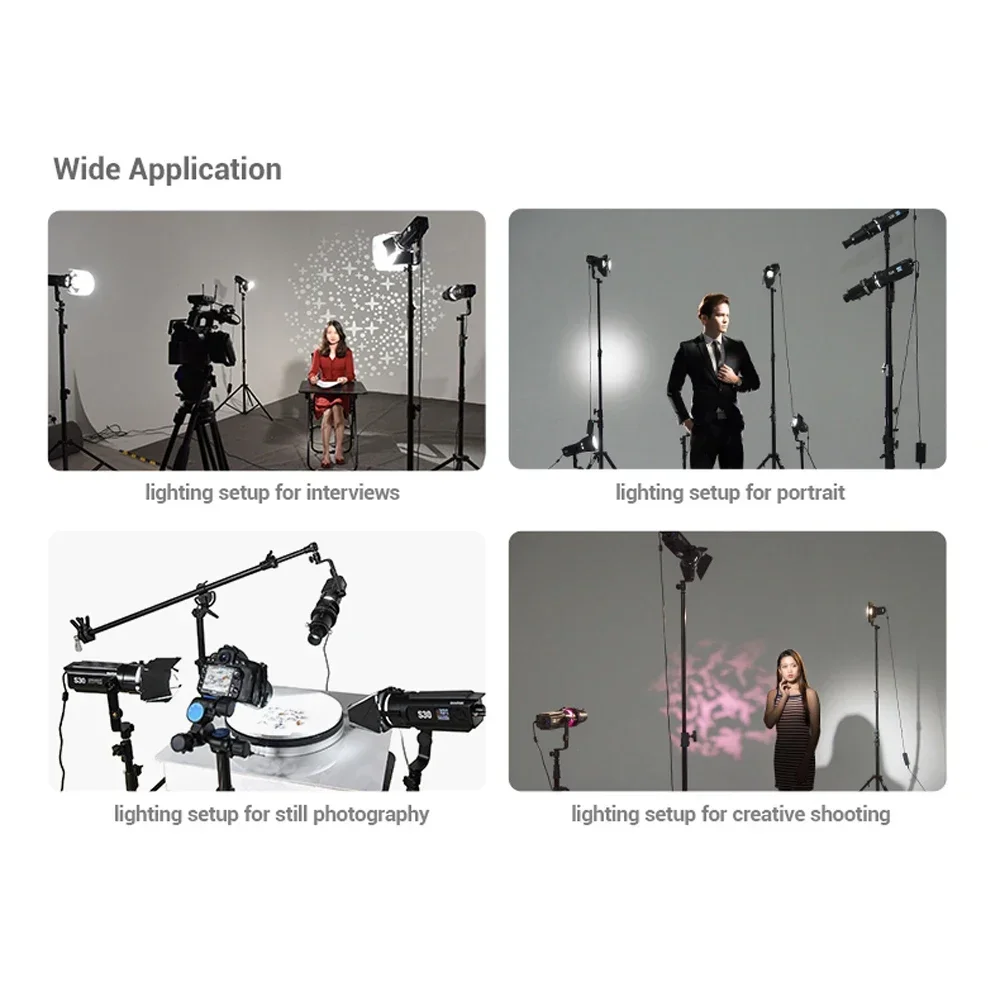 Godox S30 LED-lichtaccessoires Projectielens SA-P SA-17GOBO Set SA-09 SA-10 Kleurgels Kit SA-06 Softbox SA-05