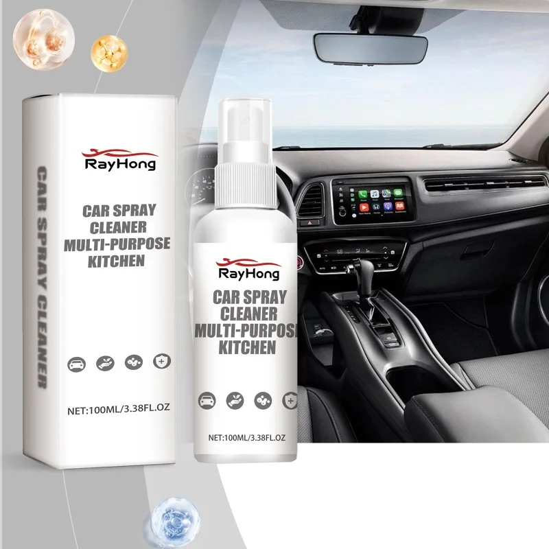 Car Interior Glass Oil Film Decontamination Tools General Automotive Spray Cleaner Multi Functional Foam Cleaning Accessories