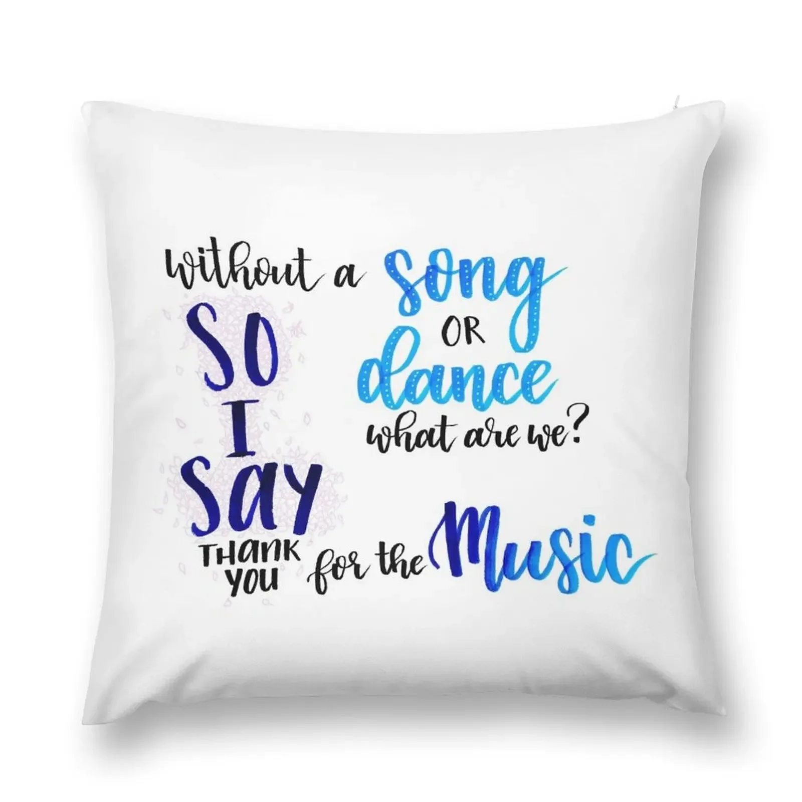 

Thank You for the Music Throw Pillow covers for pillows Throw Pillow Covers pillow