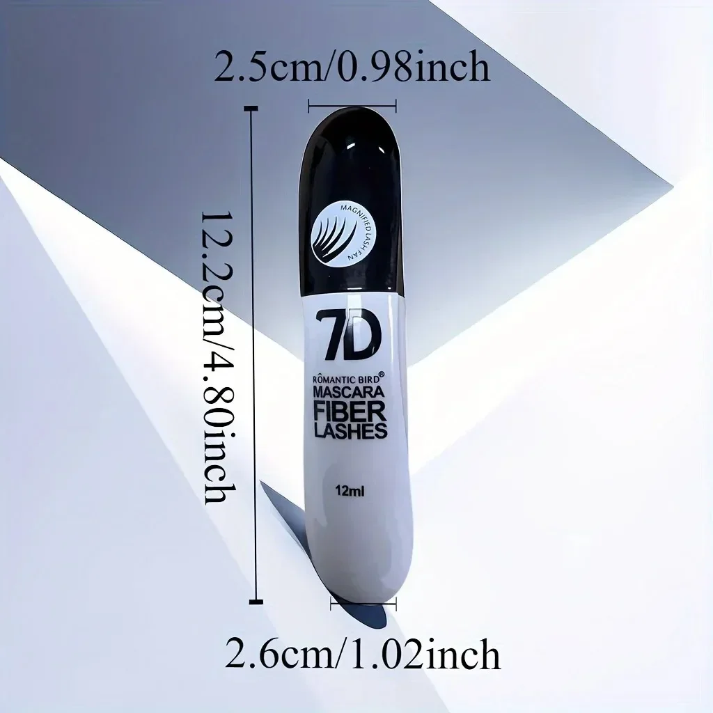 Mascara fibre 7D — — Haute intensité de couleur, noir riche, formule hypoallergénique |   Effet de faux cils super longs et extra épais