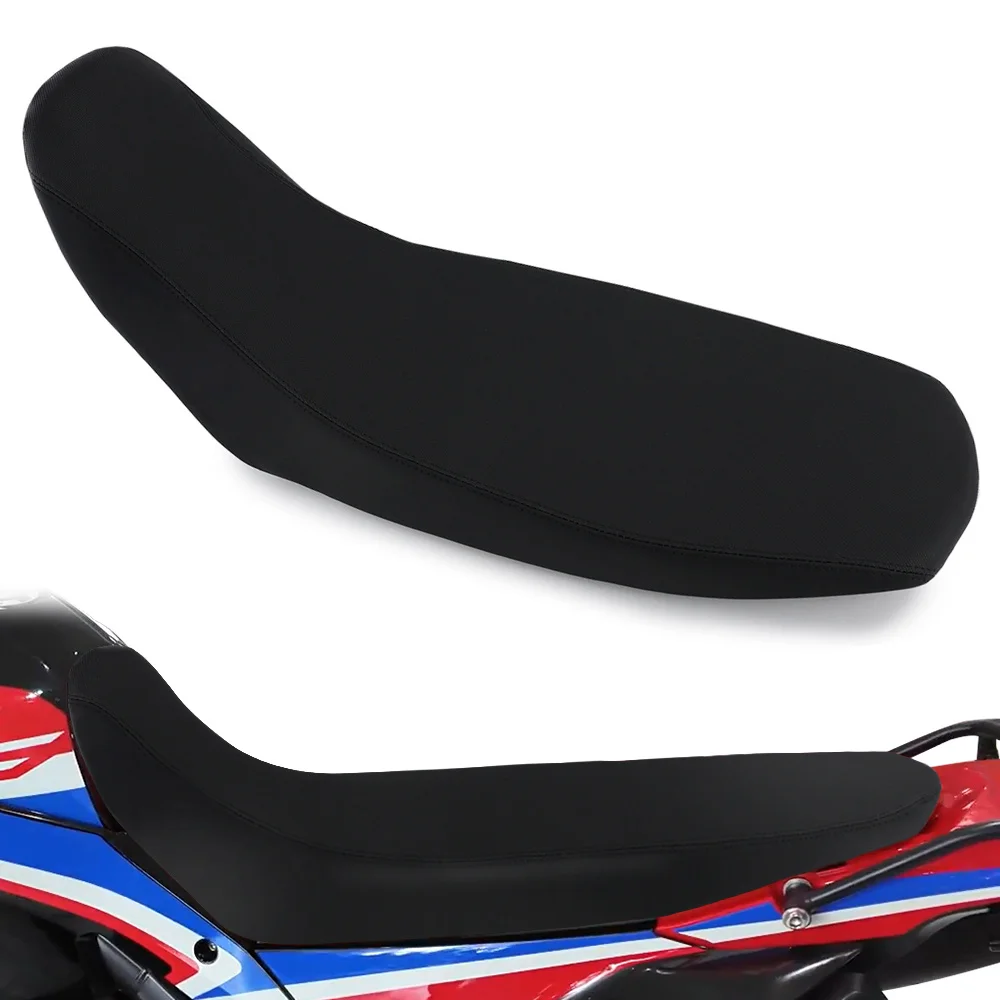 For Honda CRF300L Rally 2021 2022 2023 2024 Motorcycle Non-Slip Seat Cover PVC Leather Striped Grip Gripper Seat Cover & Foam