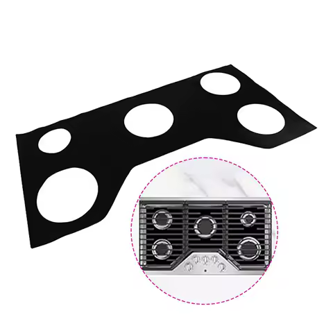 Protector Stovetop Burner Covers 5 Holes Heat Insulation Easy Clean Gas Range Pad Stovetop Guard for Kitchen