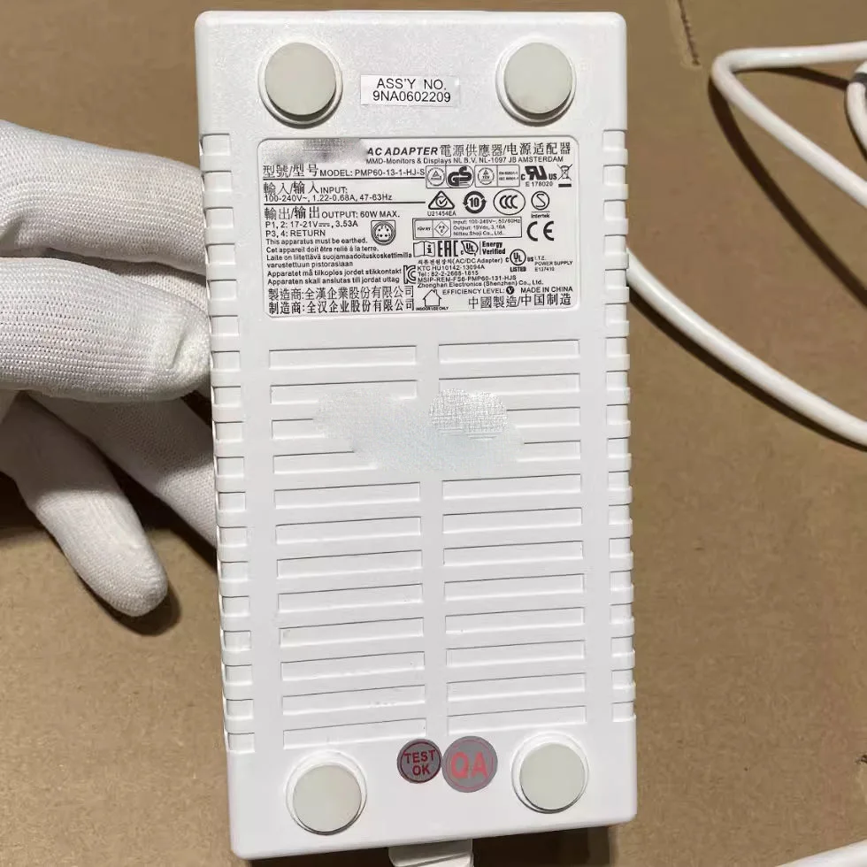 

Genuine PMP60-13-1-HJ-S 17-21V/3.53A 60W AC Adapter Charger for Philips Brilliance C271P4 C240P4 Medical Display Power Supply