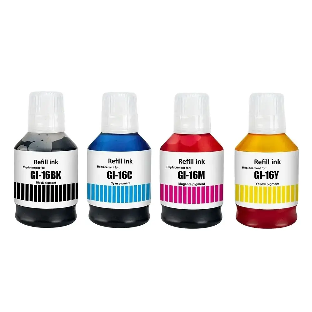 GI 16 GI16 GI-16 Premium Compatible Color Water Based Bottle Refill Tinta Ink for Canon MAXIFY GX6010 GX7010 Printer