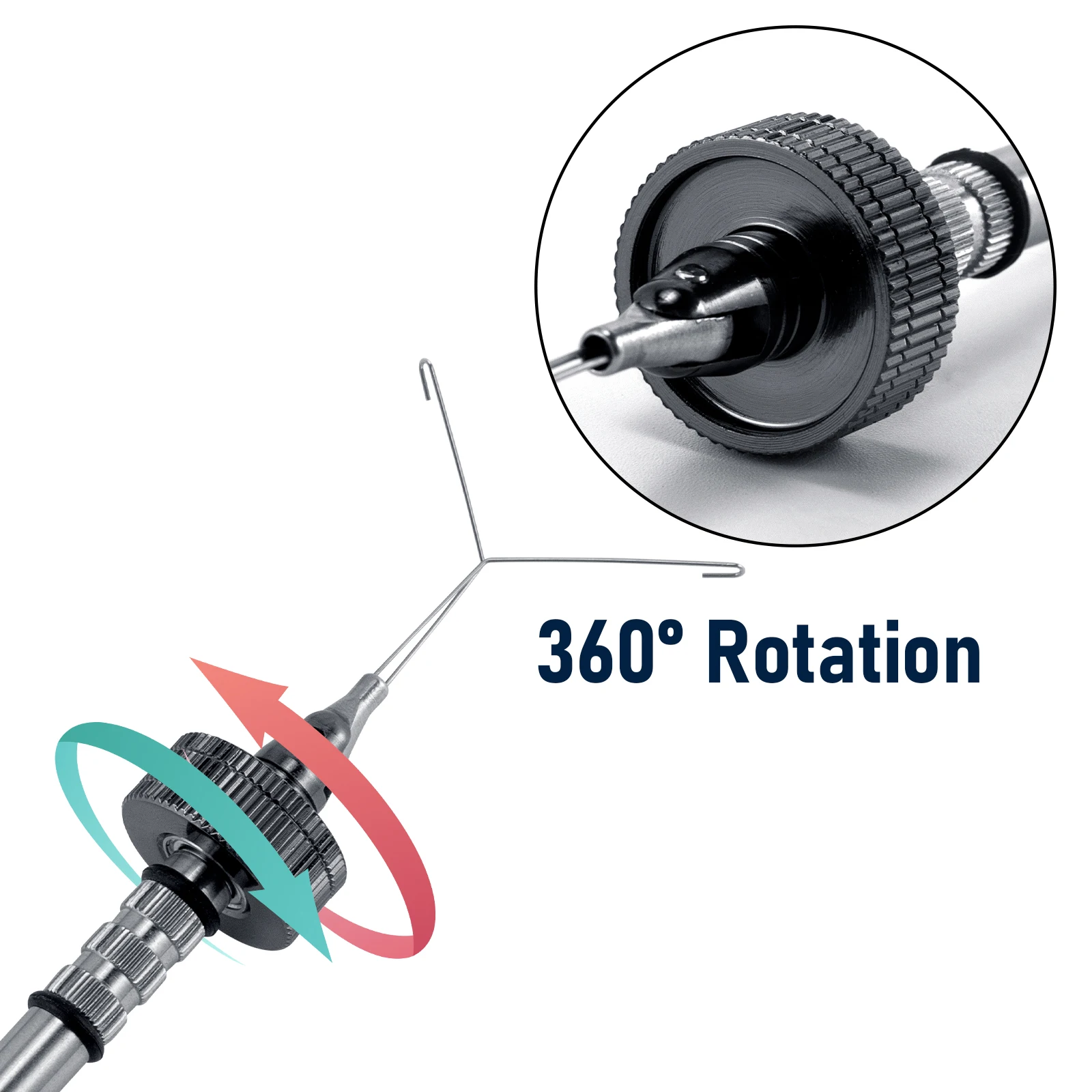 Dubbing Twister acero inoxidable – Giro 90°+360° para montaje moscas - imagen 3