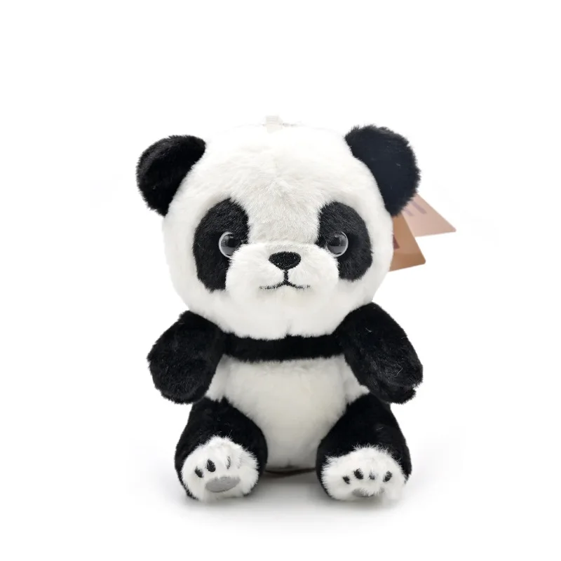 new cute national treasure of the zoo, the giant panda The tail can stretch Creative  Pendant soft Keychain  fashione decorate