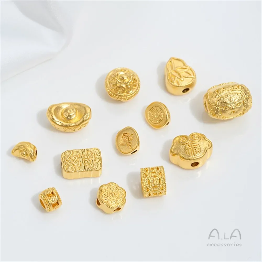 

Z421 Yue Nan Золотые слитки, гурты лотоса, скипетры Ruyi Медные монеты Ведра из бисера Украшения и аксессуары из бисера ручной работы