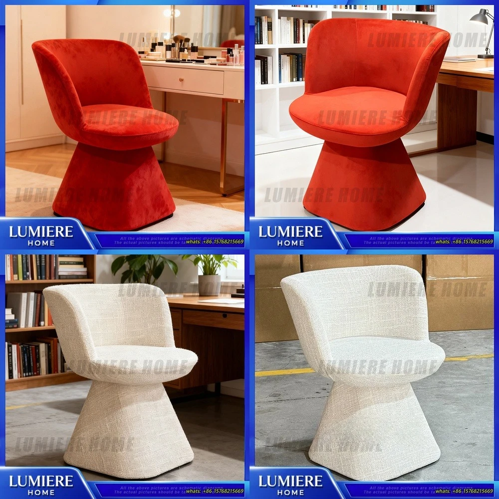 

Luxury Creative Swivel Dining Chair Designer Accent Chair for Makeup Desk Vanity Stool Bar Stool Modern Home Decor