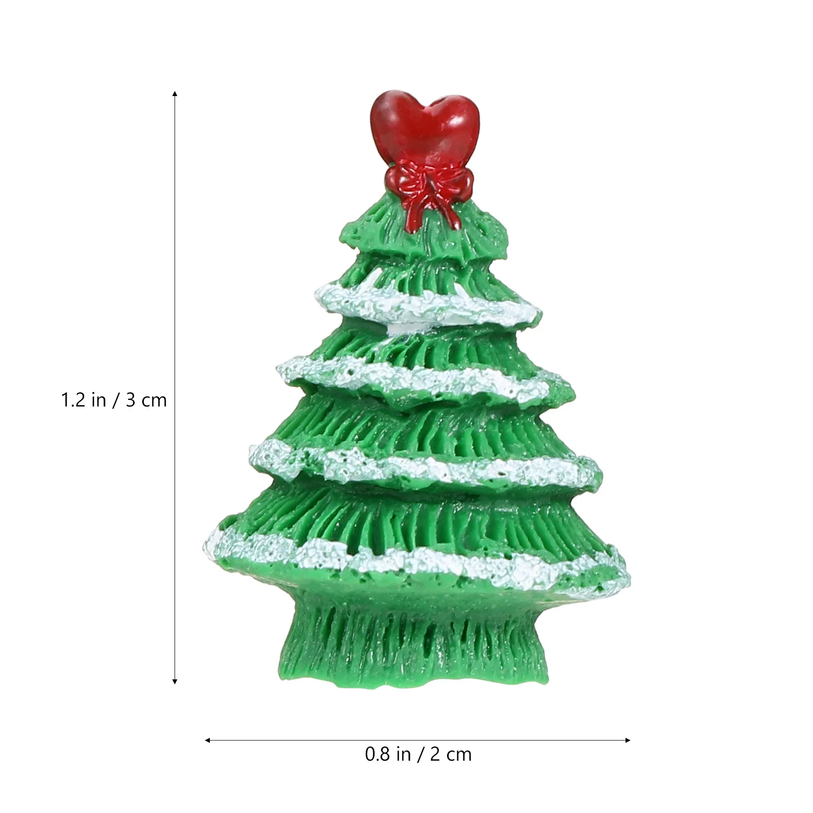 15 pezzi decorazioni per l'albero di Natale ornamento in resina abbellimento creativo per il desktop decorazione festiva dell'albero di pino per l'home office