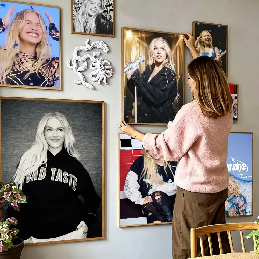 Freya Skye Singer  Poster High Quality Dorm Living Room Aesthetic Wall Decoration Painting Stickers Gift