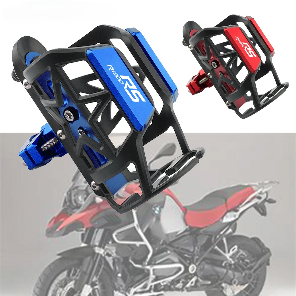 

For BMW R1200RS R1250RS Motorcycle Supplies CNC Drink Water Bottle Cage Cup Holder Objects Accessories Universal Mount Modified