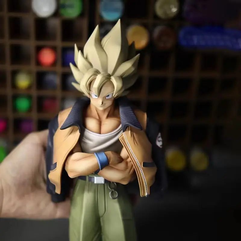 In Stock 30cm Vf Studio Dragon Ball Anime Figure, A Casual Goku Pvc Statue, A Collectible Model Toy, And A Christmas Gift.