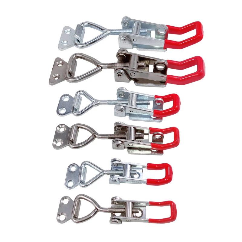 2pcs Toggle Latch Catch Toggle Clamp Adjustable Cabinet Boxes Lever Handle Lock Hasp For Sliding Door Furniture Hardware