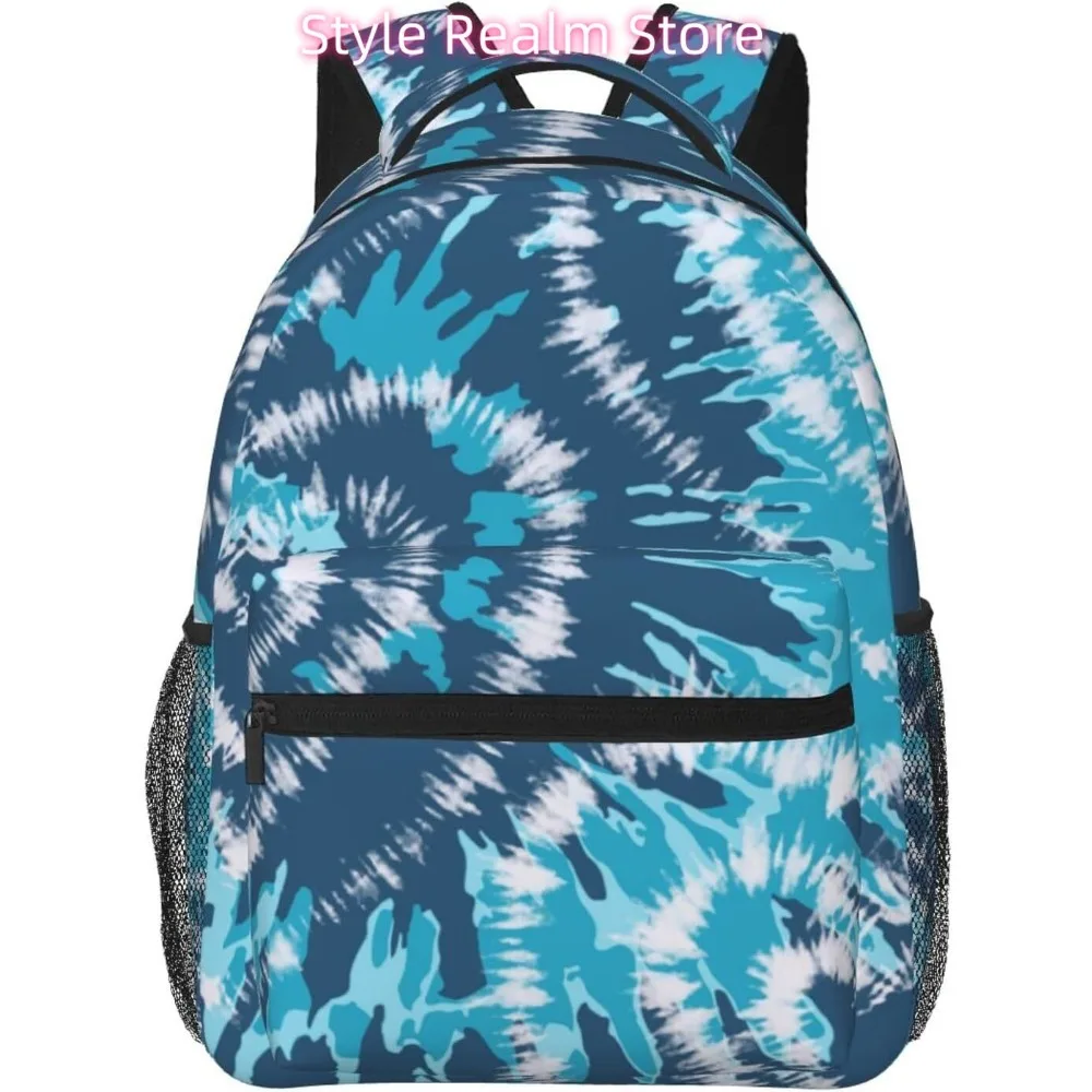 

Funny Swirl Tie Dye Lightweight Laptop Backpack Lightweight Multipurpose Travel Casual Daypack Unisex College Backapcks for Men