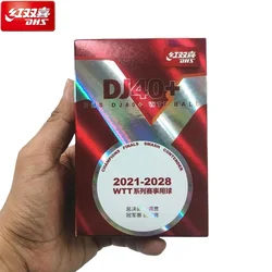 6 Pcs/Box DHS WTT Ping Pong Balls DJ40+ Official Table Tennis Games Use 3 Star Table Tennis Balls for WTT International Games