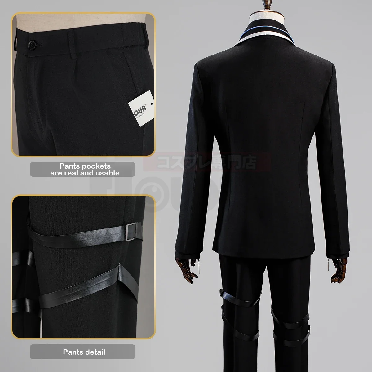 Cosplay Shugo Chara Anime Tsukiyomi Ikuto Cosplay Costume Shawl Suit Shirt Shorts Tie Blue School Uniform Gift