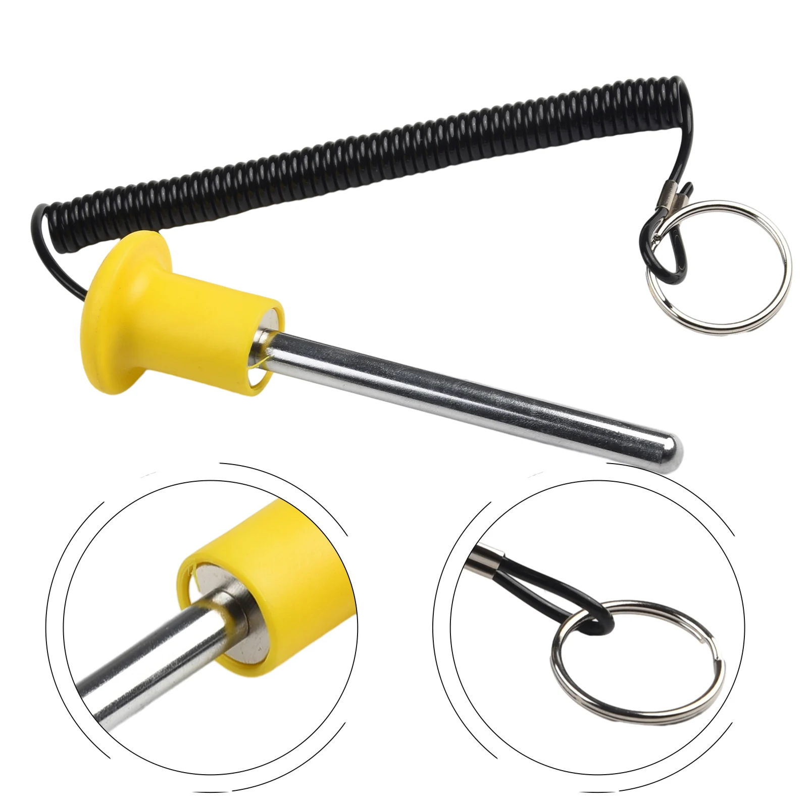 Steel Quick-Move Weight Plate Loading Pin Reinforced Magnetic Bolt For Barbell Exercises Gym Machines Magnetic Fitness Accessory
