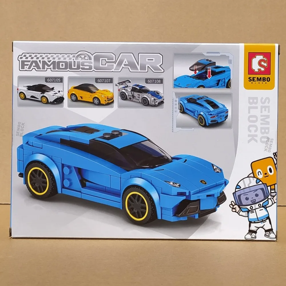 Velocidad campeones ciudad carreras coche deportes modelo bloques de construcción ladrillos clásico Rally Super Racers F1 grandes vehículos Kits juguetes para niños