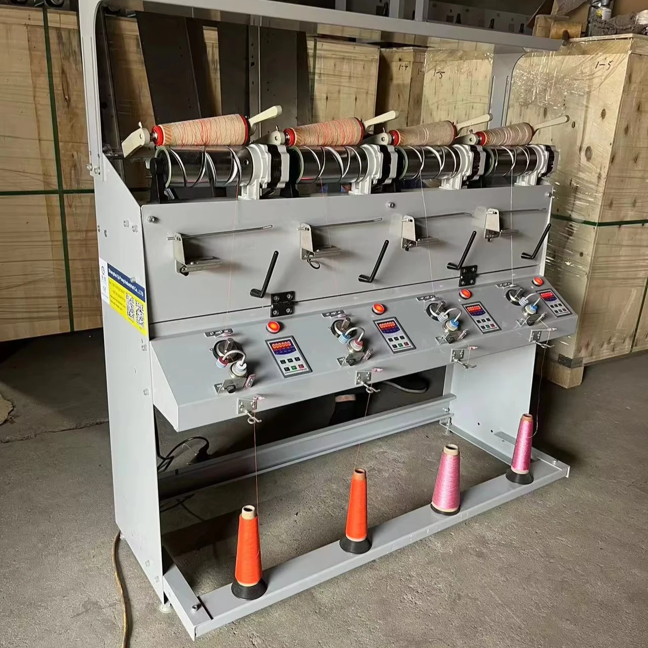 

Cont to Cone Thread Winder Yarn Winding Machine Cotton Polyester Wool Yarn Twisting Doubling and Twisting Machine