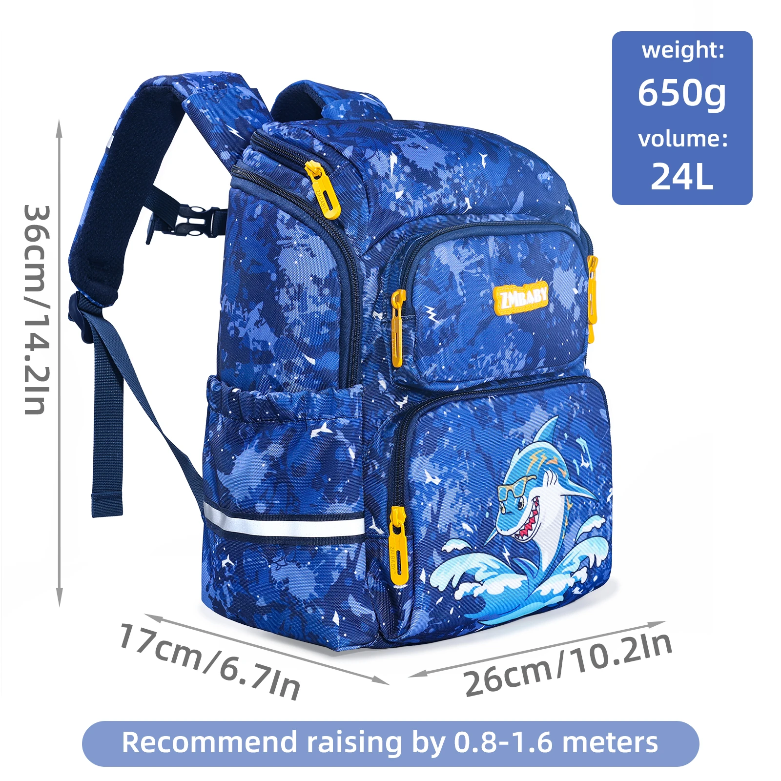 New Kids' Backpack for Boys and Girls, Cartoon and Cute Design, Suitable for Grades 1-6, Lightweight and Durable Backpack Bag