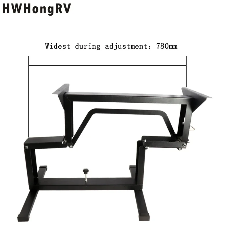 Liftable RV Table Legs Folding RV Motorhome Special Double Legs Double Folding Table Frame for Camping and Carrying Conveniently