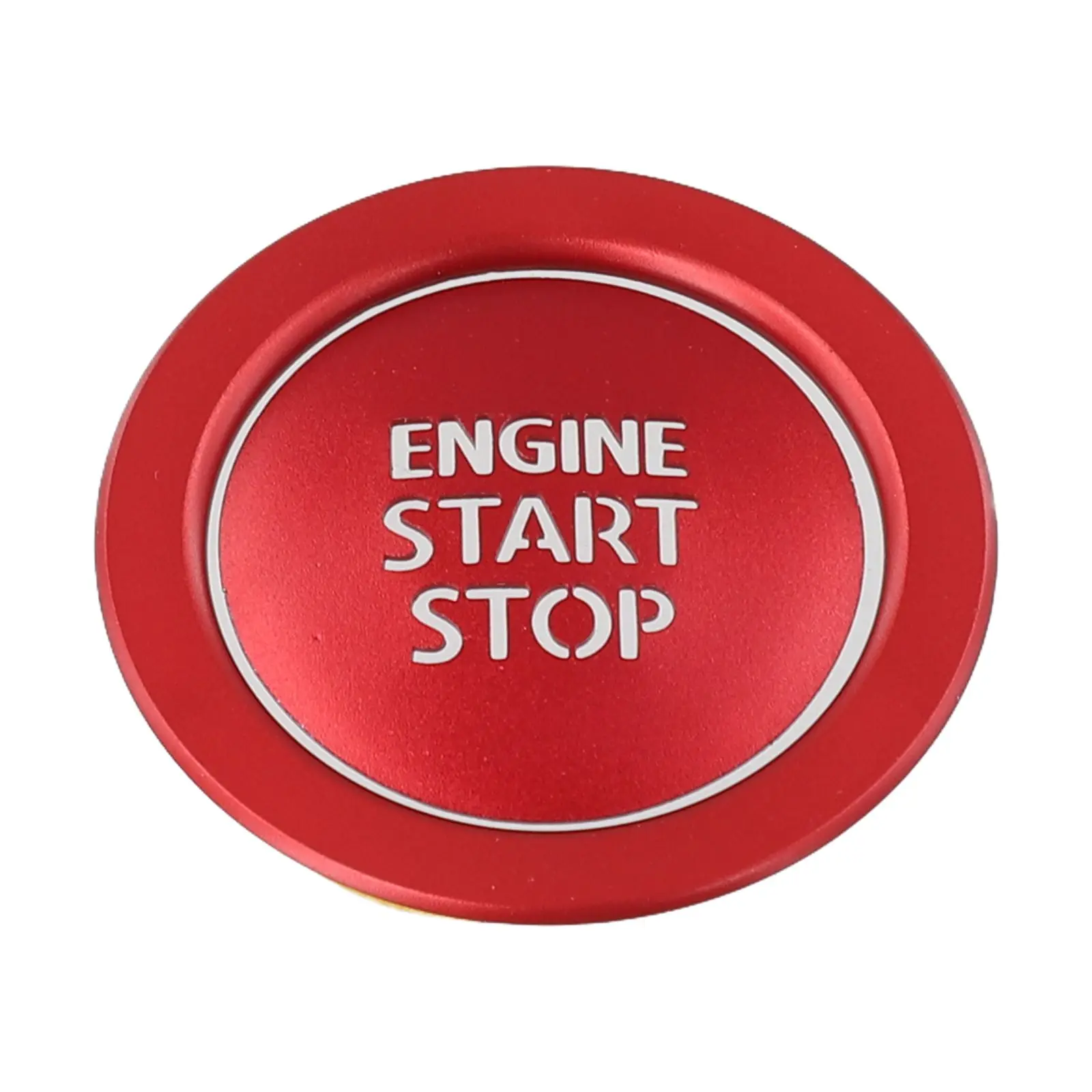 Vehicle Customization NO Red Engine Start Stop Decorative Ring Aluminum Alloy Material Easy Installation Design