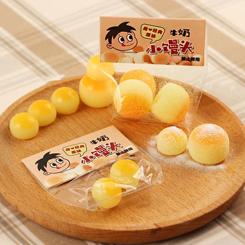 Milk Small Steamed Buns Decompress Pinch Le Toys Mini Small Steamed Buns Simulated Food Play Pinch Pinch Vent Ball