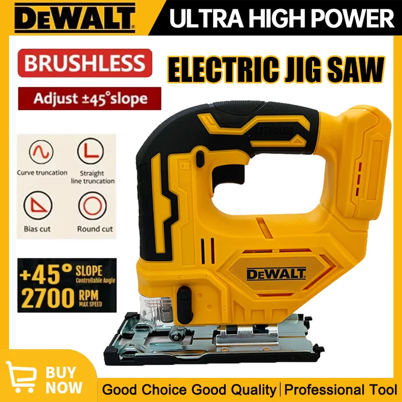 

Dewalt 2700RPM Brushless Curve Saw 20V Cordless Electric Jig Saw Portable Multifunction Adjustable Woodworking Power Tool