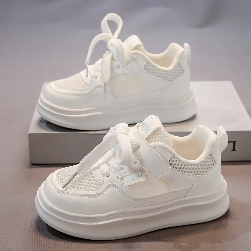 2025 أحذية رياضية للأطفال تصميم عصري أبيض غير قابل للانزلاق حذاء كاجوال للأولاد والبنات أحذية رياضية قابلة للتنفس للأطفال الصغار أحذية خارجية #2