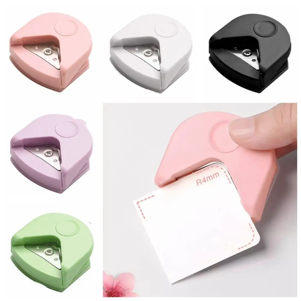 Portable Paper Trimmer R4 Corner Punch Arc-shaped Paper Cutter R4 Corner Rounder Metal DIY Craft Cards Photo Cutting