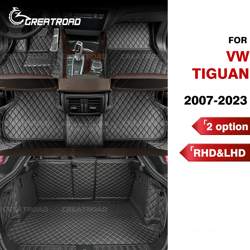 

Car Floor Mats For Volkswagen Tiguan 2009 2010 2011 2012 2013 2014 2015 2016 Trunk mats Auto Carpet Cover Interior Accessories