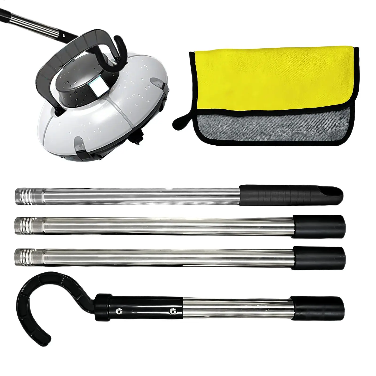 

Pool Pole Hook Removable Pool Vacuum Hook Cleaner Replacement Parts For Ground Underwater Swimming Fountain Raft Cleaning