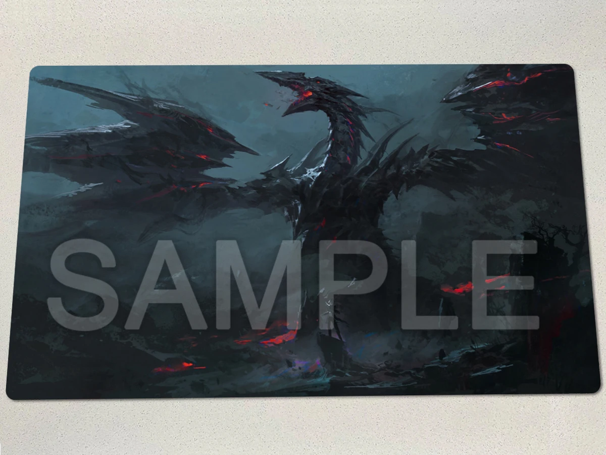 YuGiOh Playmat Red-Eyes Black Dragon TCG CCG Mat Board Game Pad Trading Card Game Mat Rubber Gaming Mouse Pad Free Bag 60x35cm