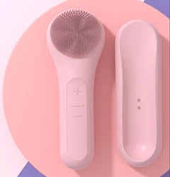 Electric Face Cleansing Brush Sonic Rechargeable Facial Cleanser Massager Facial Brush Skin Scrubber Skin Care Tools