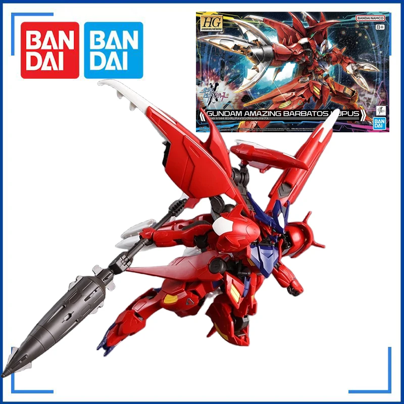 Bandai Gundam Amazing Baratos Lupus Action Figure Mobile Suit Gundam Model Kit Toys for Boys Gift