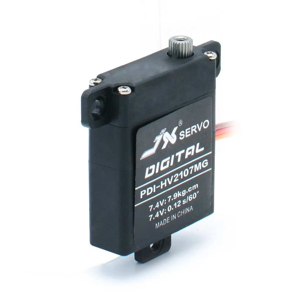 

JX Servo PDI-HV2107MG High Voltage Metal Gear Digital Limit Servo 7.9kg Torque Plastic Servo