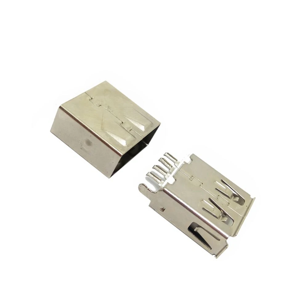 USB connector AF soldered female seat injection molded with full casing and protective sleeve