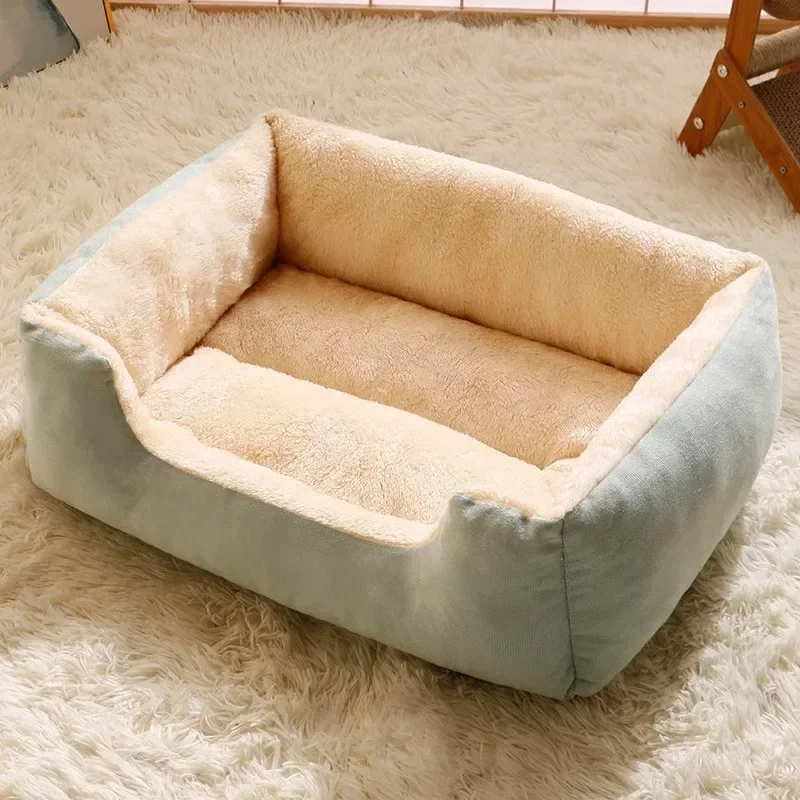 Premium Winter Thermisches Haustier-Schlafkörbchen, Weiches Warmes Kissenbett für Katzen & Hunde, Komfortables Indoor-Ruheliege für Haustiere – Detail 5