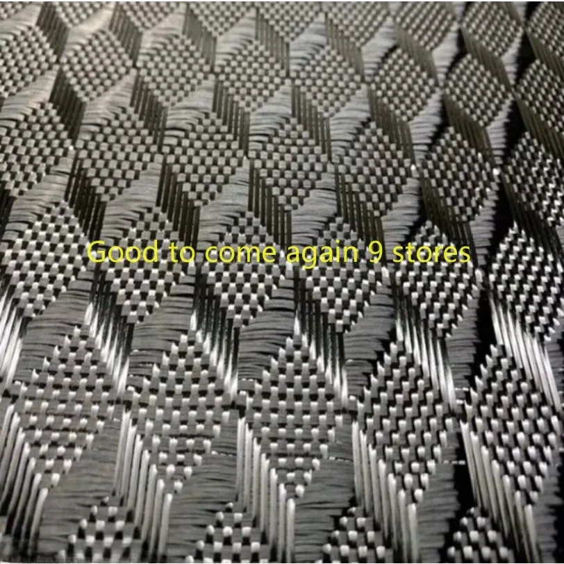 High Quality 3K Football Honeycomb Hexagonal Pattern Carbon Fiber Cloth- 50cmx100cm