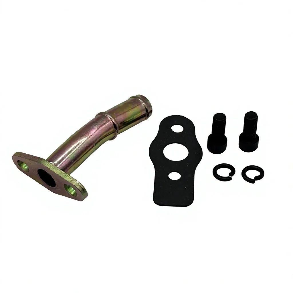 38mm Turbo Oil Return Drain Pipe Flange with M8 Bolts for Barb Ball Bearing GT25R GT28R GT30R GT35 Auto Parts