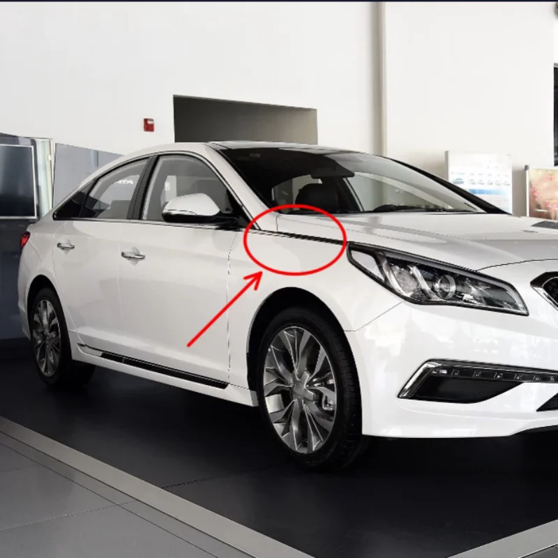 

Car Front fender trim For Hyundai Sonata 9th 2015-2019 decorative bright strip Car Accessories