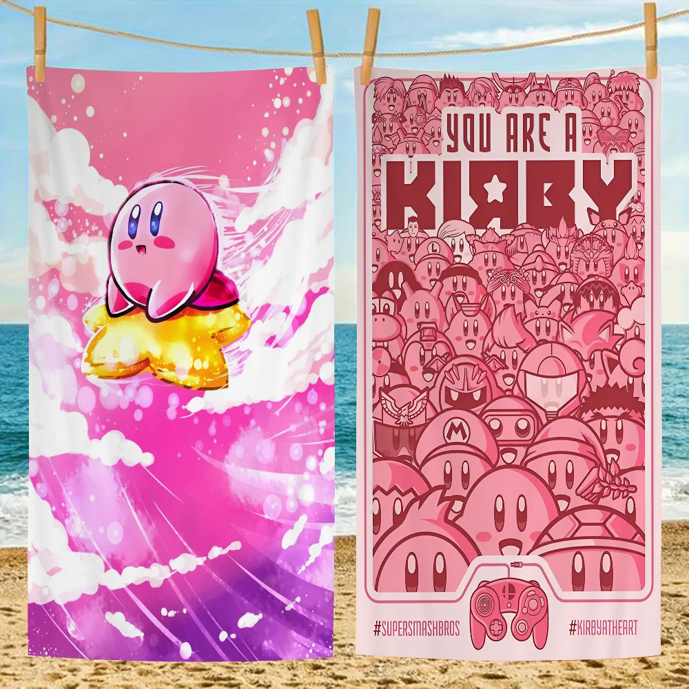 K-Kirby Microfiber Blanket Quick Drying Beach Towels Oversized Printing Super Absorbent Pool Towel Blanket