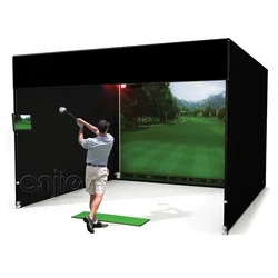 Inflatable Indoor Outdoor Golf Practice Swing Simulator Net Cage Play Sports