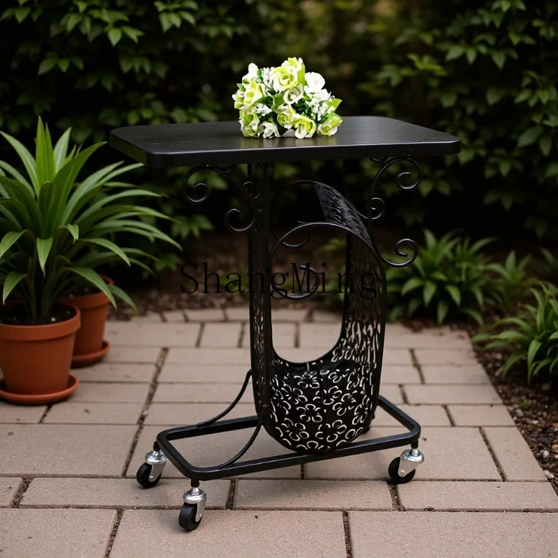 FG good-looking  Mobile Cart Storage Wheeled Floor-standing Kitchen Storage Rack
